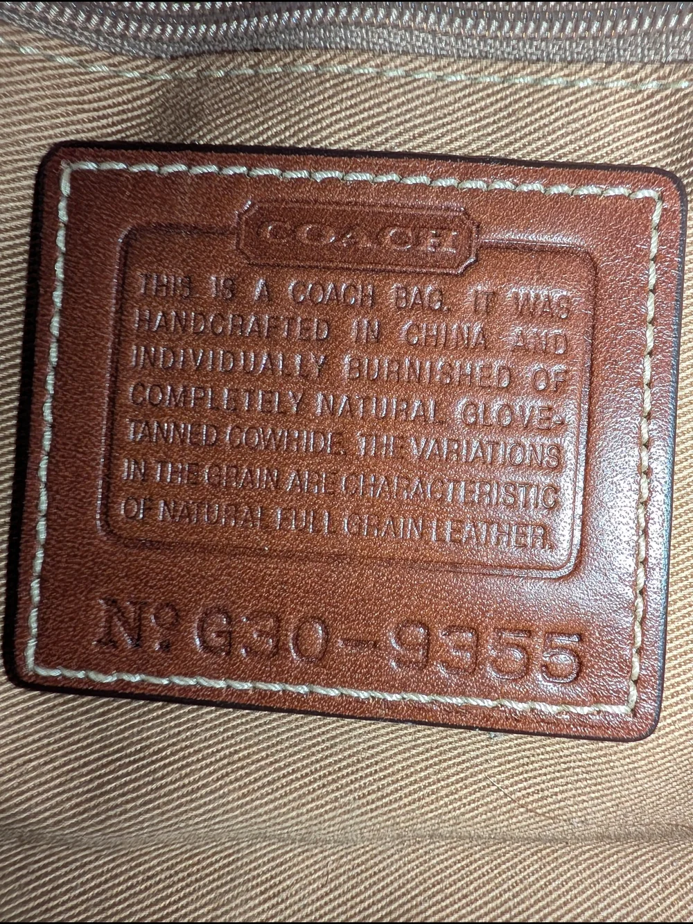 Vintage Coach Bleecker Crossbody Bag